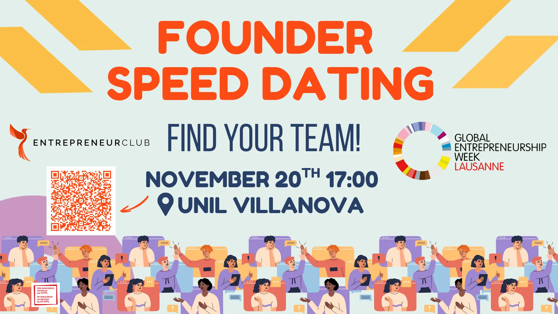 Global Entrepreneurship Week | Founders’ speed-dating